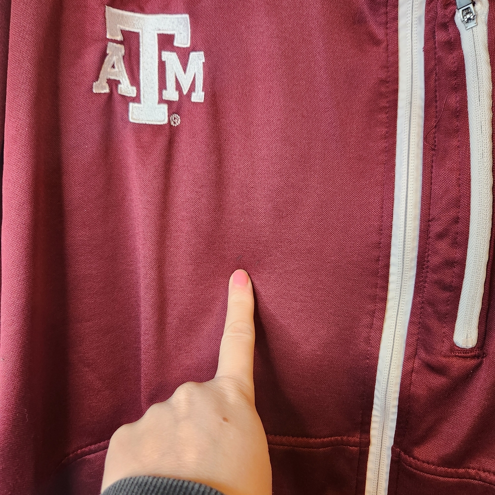 Rivalry Threads 91 Texas A&M Aggies Jacket Burgundy Full Zip Long Sleeve Mens 2X - Picture 14 of 14